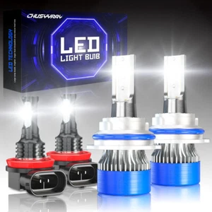 for Nissan Pathfinder 2005-2012 4X Combo LED Headlight Hi/Lo + Fog Light Bulbs - Picture 1 of 16