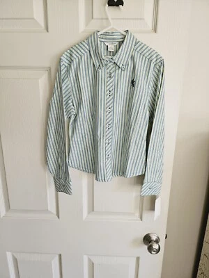 NWT KC Parker Girls 8 Button Up Top - Image 1 of 4