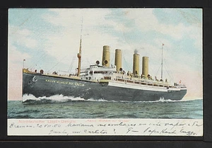 132-BOATS & SHIPS -GERMANY -Norddeustscher Lloyd -Dampfar "Kaisser Wilhelm(1903) - Picture 1 of 2
