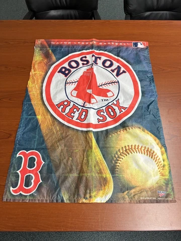 BOSTON RED SOX 28"X40" HOUSE FLAG OR WALL BANNER MLB 3s Cover
