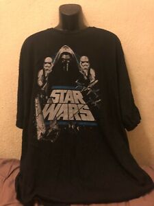 STAR WARS 'Kylo Ren And Stormtroopers' MENS BLACK T-SHIRT - SIZE XXL - VGC