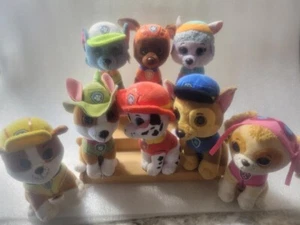 Complete Lot of 8 Ty Beanie Boos Paw Patrol Plush Stuffed Animals 6" L@@K - Picture 1 of 9