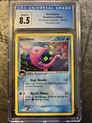 2004 Pokemon EX Hidden Legends Gorebyss Reverse Holo 18/101 CGC 8.5 - Image 1 of 2