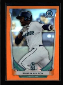 AUSTIN WILSON 2014 BOWMAN CHROME #BCP28 ROOKIE ORANGE REFRACTOR #23/25 AX6509 - Picture 1 of 1