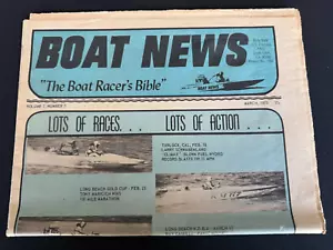 Vintage 1973 BOAT NEWS Speed Boat Racing Newspaper Vol. 7 Nr. 7 - Bild 1 von 1