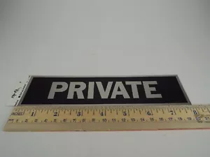 Hy-Ko Self-Adhesive Sign 8 x 2in, Gentlemen, Office, Private, No Smoking, Push - Picture 1 of 12