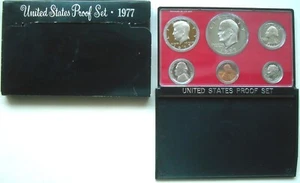 1977 S United States Mint Proof Set Annual 6 Coin Original Box US Mint Case - Bild 1 von 10
