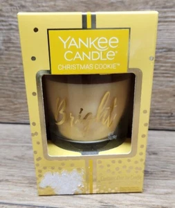 Yankee Candle - 7oz BRIGHT CHRISTMAS COOKIE Scented Candle - NEW in GIFT BOX - Picture 1 of 4