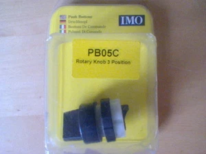 IMO PB05C Rotary Knob (BS3KN3), 3 Position, Black - Picture 1 of 1