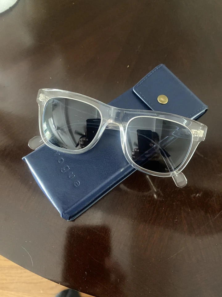 Vogue VO5465S Sunglasses Men Transparent / Dark Blue Square 51mm New & Authentic - Image 1 of 4