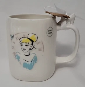 Rae Dunn Disney Princess Cinderella A Dream Come True Mug Clock Coffee Cup - Picture 1 of 4
