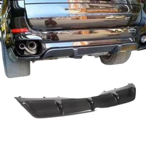 Real Carbon Fiber Rear Bumper Diffuser Lip Spoiler Fit For BMW X6 F16 2015-2018 - Picture 1 of 6