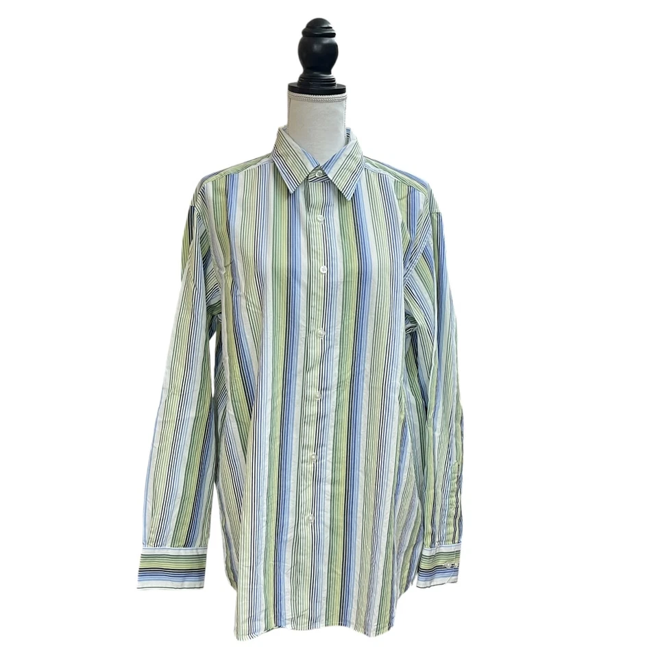 Concepts By Claibone Men's Multicolor Shirt Large Striped Classic Long Sleeve - Image 1 of 3