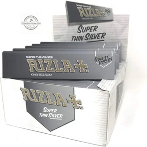 Cartine Rizla Argento Lunghe Silver KING SIZE Scatole Da 50 Libretti FREE SHIPP - Imagen 1 de 3