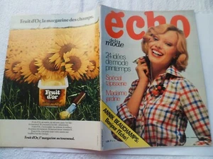 ECHO DE LA MODE Nr. 12 25.3.1972 Mode Couture Strick Caroline de Monaco M.Dietrich - Bild 1 von 11