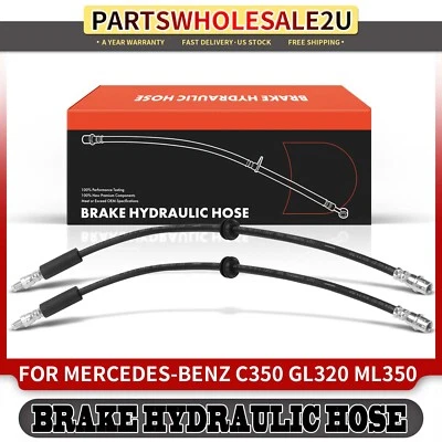 Manguera hidráulica de freno delantera izquierda y derecha 2 piezas para Mercedes-Benz R320 GL320 ML500 Foto 1 de 4