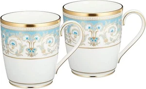 NORITAKE Mugs Pair Set 285cc Armand 2 Pieces Bone China P59880H469 New - Picture 1 of 5