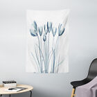 Flower Tapestry Tulips with Solar Effect Print Wall Hanging Decor