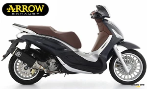 TERMINALE DI SCARICO ARROW + KAT EURO5 E TERMINALE DARK PIAGGIO BEVERLY 300 HPE - Picture 1 of 1