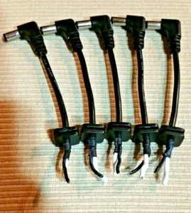 5 pcs  DC Jack Cable 5.5 mm / 2.5 mm DC cable Length 10 cm High quality - Foto 1 di 3