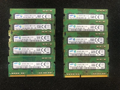 40GB (10X4GB) SAMSUNG 4GB 1Rx8 PC3L-12800S LAPTOP MEMORY DDR3-1600 RAM - Image 1 of 2