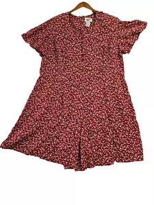 Maglione Skort Alix Taylor bianco floreale rayon pezzo unico taglia 24 - Foto 1 di 13