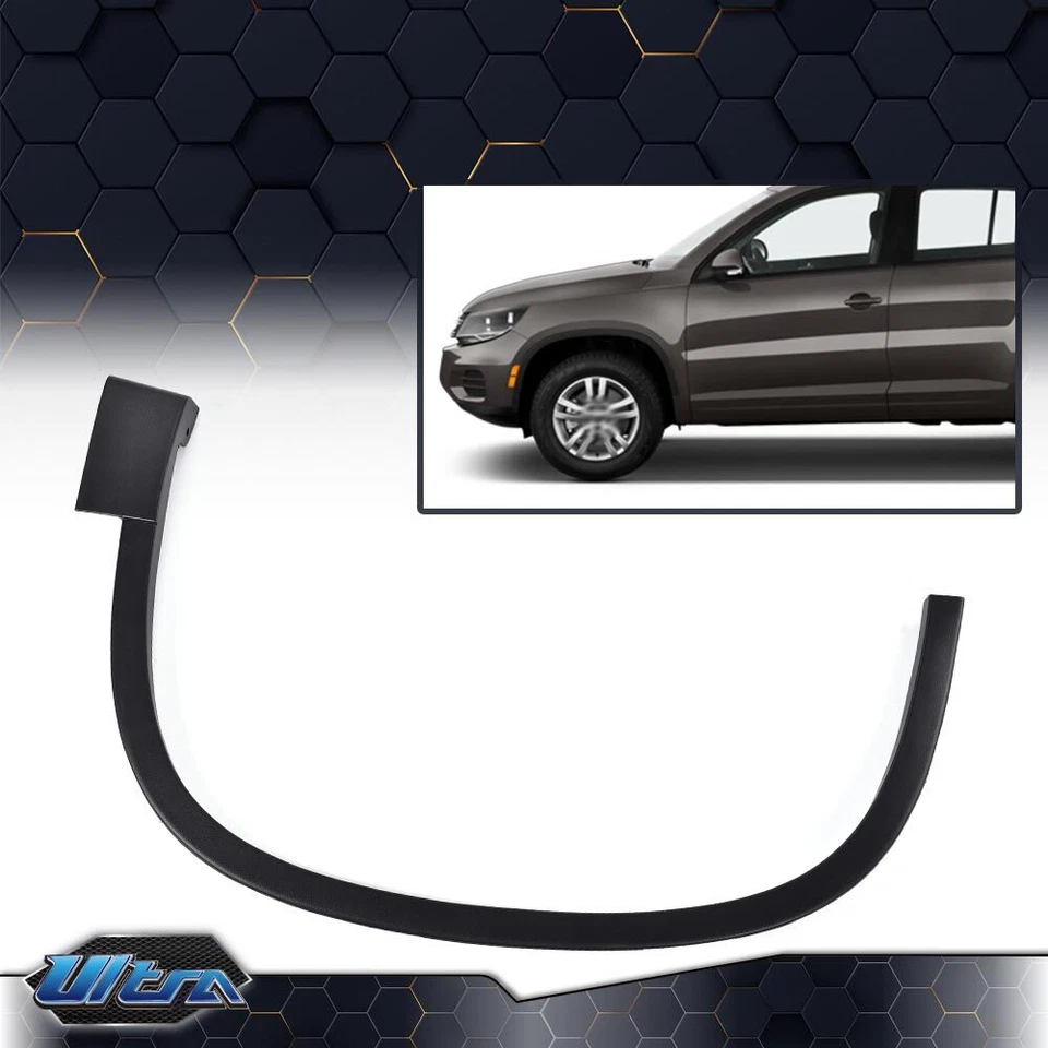 Fit For 12-17 Volkswagen Tiguan NE Front Left Driver Fender Flare Textured Black - Image 1 of 4