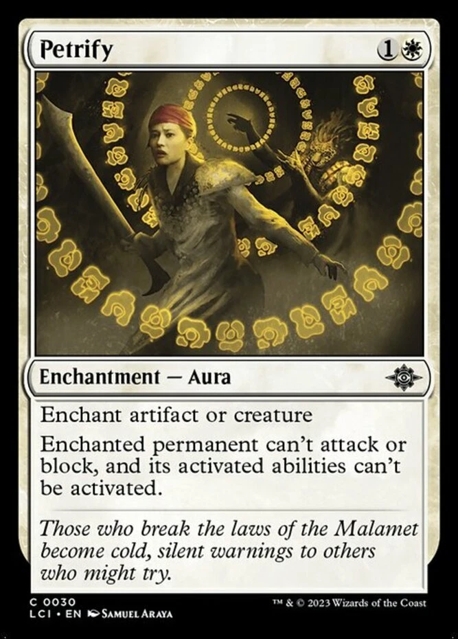 x4 Petrify C MTG The Lost Caverns of Ixalan M/NM, English - Image 1 of 1