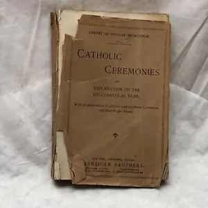 Libro vintage de ceremonias católicas - Imagen 1 de 12