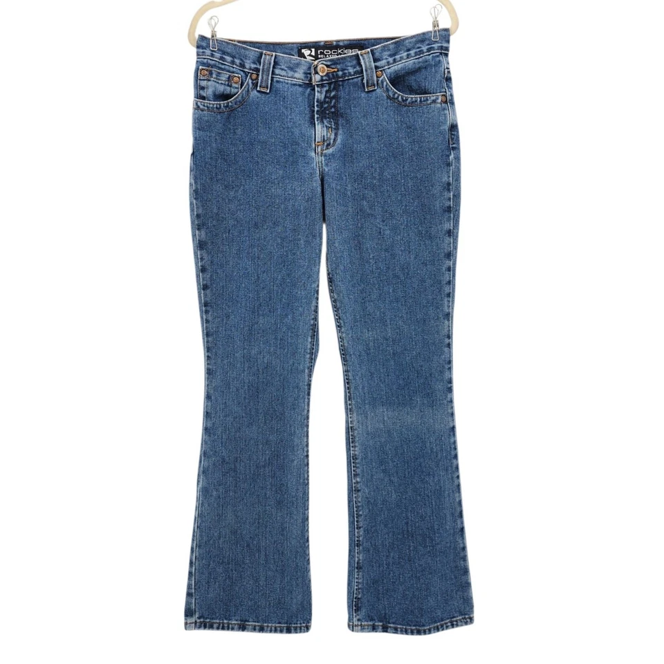 Vintage Rockies Womens 10 Jeans Relaxed Low Rise Bootcut Distressed Western Y2K - Image 1 of 4