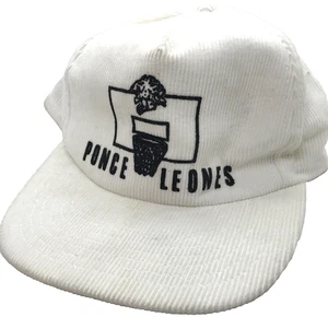 Ponce Leones Vintage Corduroy Hat Snapback Adjustable - Picture 1 of 3