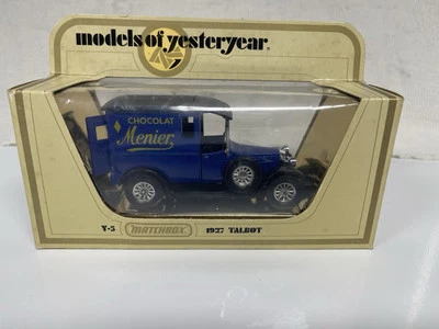 Matchbox Models Of Yesteryear - Y5 1927 Talbot - Chocolat Menier - Boxed - Image 1 of 4