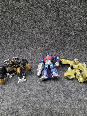 Transformers Robot Heroes Lot Optimus Prime Cheetor Blackout Action Figures Hasb - Image 1 of 4