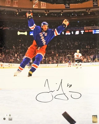 Foto firmada autografiada por Jaromir Jagr 16x20 New York Rangers Beckett Wit Foto 1 de 4