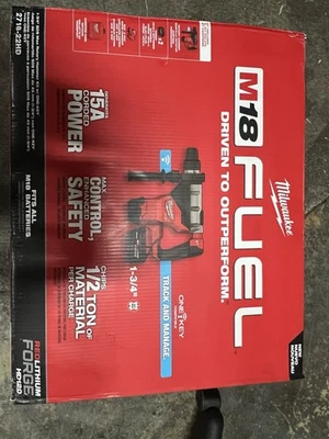 Milwaukee M18 COMBUSTIBLE 1-3/4" SDS Max Rotary Hammer Rojo 2718-20 Herramienta solamente Foto 1 de 2