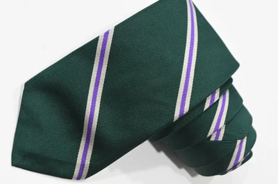 J. CREW RAYAS VERDE SEDA HOMBRE Corbata Cuello W: 3 1/4" POR L:59" Foto 1 de 3