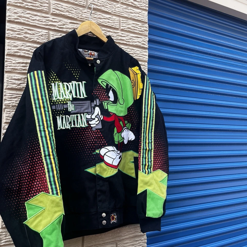 Vintage JH Marvin The Martian Looney Tunes Collaboration Jacket Mens Size XXL - Image 1 of 4