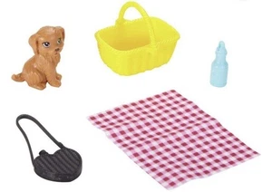 Barbie 2016 camping divertido paquete de accesorios cachorro picnic Mattel FBN47 - Imagen 1 de 1