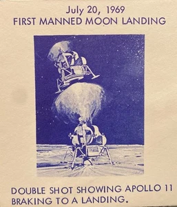 SARZIN SPACE COVER : APOLLO 11 FIRST MOON LANDING CAPE CANAVERAL JULY 20, 1969 - Picture 1 of 4