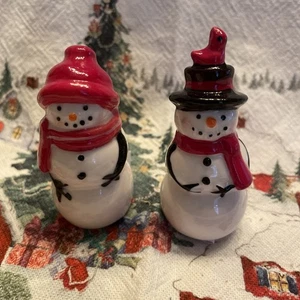 Cracker Barrel Christmas Snowman Salt & Pepper Shaker Set Holiday 2025 New@ - Picture 1 of 13