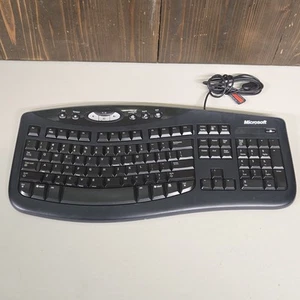 Microsoft Comfort Curve Ergonomic Keyboard 2000 v1.0 KU0459 Wired Tested Works - Picture 1 of 6