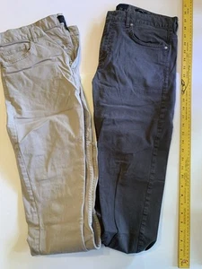 H And M Pants Men’s 30x30 Slim Lot Of 2 Gray And Tan H&M - Picture 1 of 7