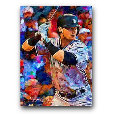 Clint Frazier #2 Art Card Limited 17/50 Edward Vela assinado (New York Yankees) - Imagem 1 de 2