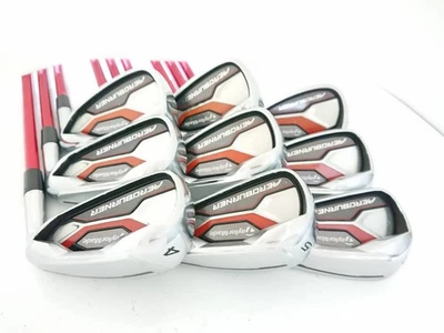 TaylorMade AeroBurner Iron Set 9pcs 4-PW-GW-SW TM7-415 Mitsubishi Rayon Flex R - Image 1 of 4