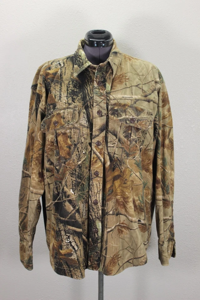 Cabela's Men's Realtree Camo Shirt XL 100% Cotton Long Sleeve Hunting - Image 1 of 4