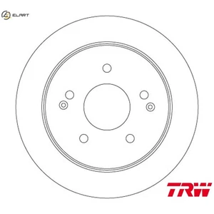 2x BRAKE DISC DF6879S FOR SSANGYONG RHINO/II KORANDO/SPORTS/MUSSO ACTYON 2.2L - Picture 1 of 10