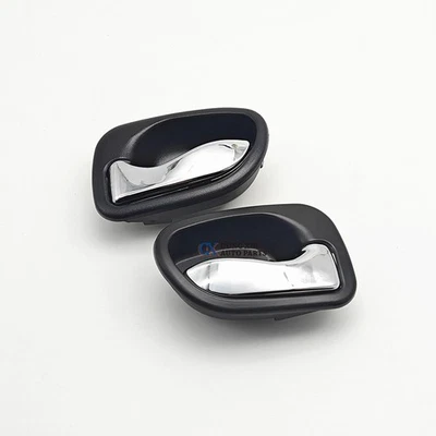 1 par de manijas interiores de puerta para Hyundai Atos 1997-2002 Accent 1995-1999 cromadas Foto 1 de 4
