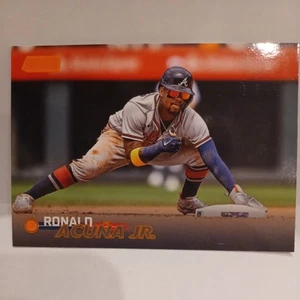 2023 Topps Stadium Club Orange Foil /199 Ronald Acuna Jr. Braves - Picture 1 of 2