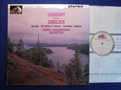 ASD 541 *SARGENT conducts SIBELIUS* HMV ED1 UK - CREAM /GOLD - STEREO 1963 Lp - Image 1 of 4