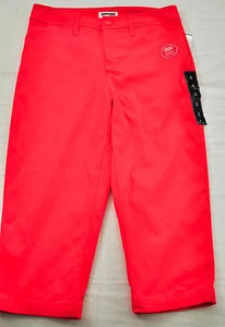 women's St John's bay capris size 4 coral zipper front 4 pockets slender panel - Picture 1 of 7